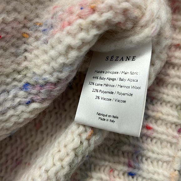 NWT- Sezane Sally Multico Knit Sweater - Picture 5 of 7